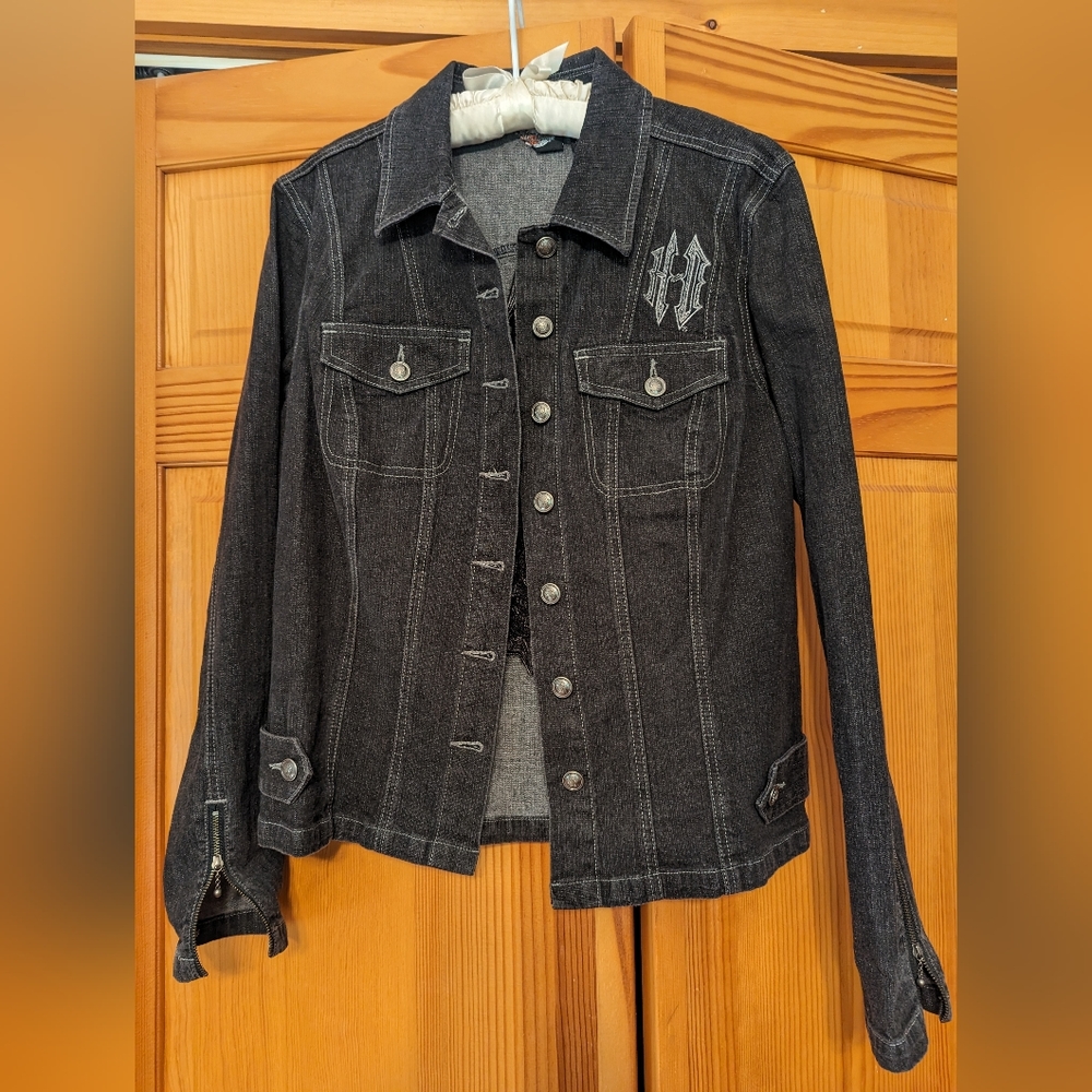 Harley Davidson denim jacket L